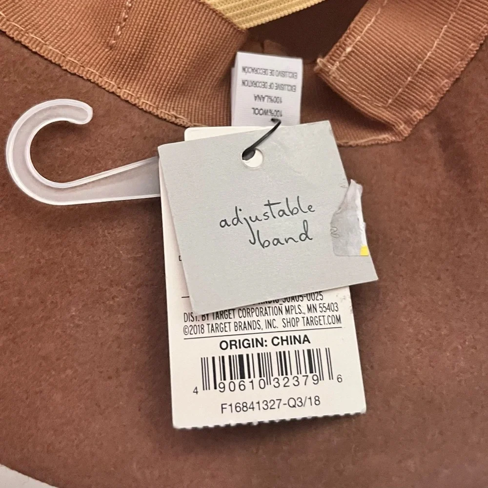A New Day Wool Downbrim Fedora Hat Brown Quiet Luxury Rustic Chic  Brown NWT